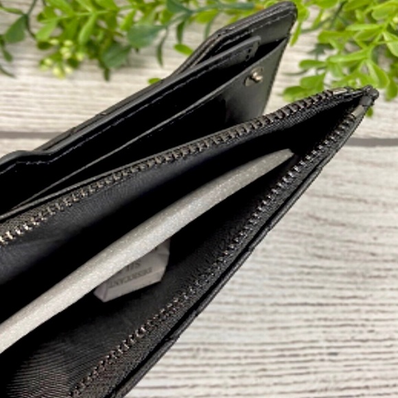 Badgley Mischka NEW Black Ladies Wallet - Picture 7 of 14
